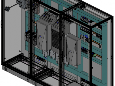 Quadro impianto spazzolatura laminatoio