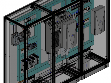 Quadro impianto spazzolatura laminatoio